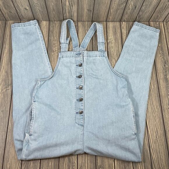 Billabong Denim - Billabong Denim‎ Overalls Button Front Jeans Y2K Sun Seeker Vintage Retro Farm L